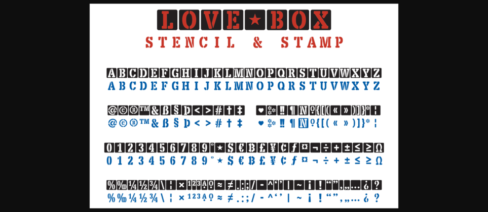 Love Box Font Poster 5