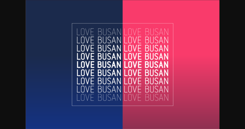Love Busan Font Poster 4