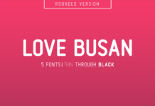 Love Busan Font Poster 1
