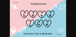Love Cha Font Poster 1