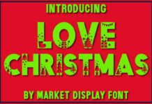 Love Christmas Font Poster 1
