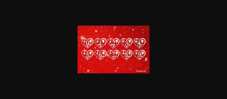 Love Christmas Monogram Font Poster 9
