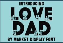 Love Dad Font Poster 1