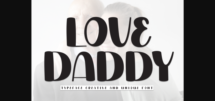 Love Daddy Font Poster 3