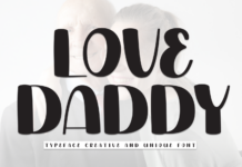 Love Daddy Font Poster 1