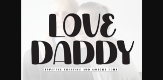 Love Daddy Font Poster 1