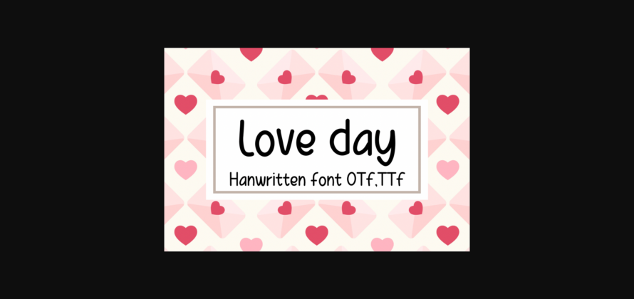 Love Day Font Poster 3