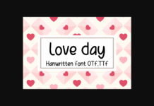 Love Day Font Poster 1