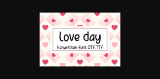 Love Day Font Poster 1