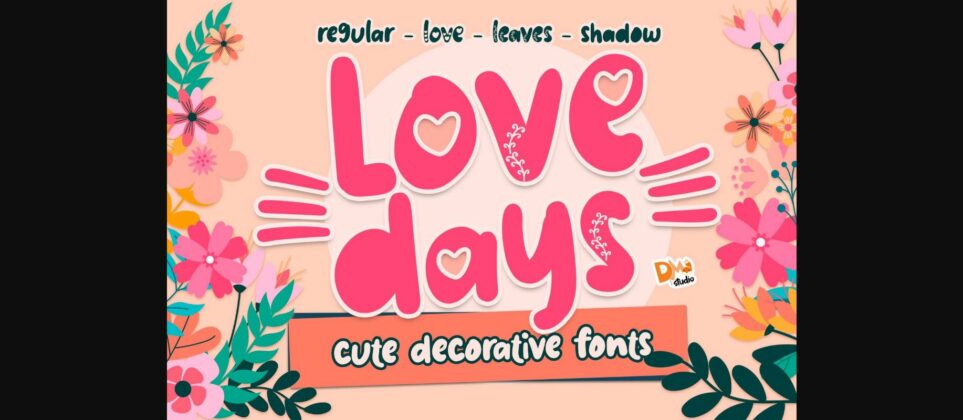 Love Days Font Poster 3
