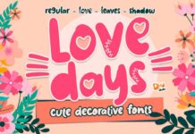 Love Days Font Poster 1