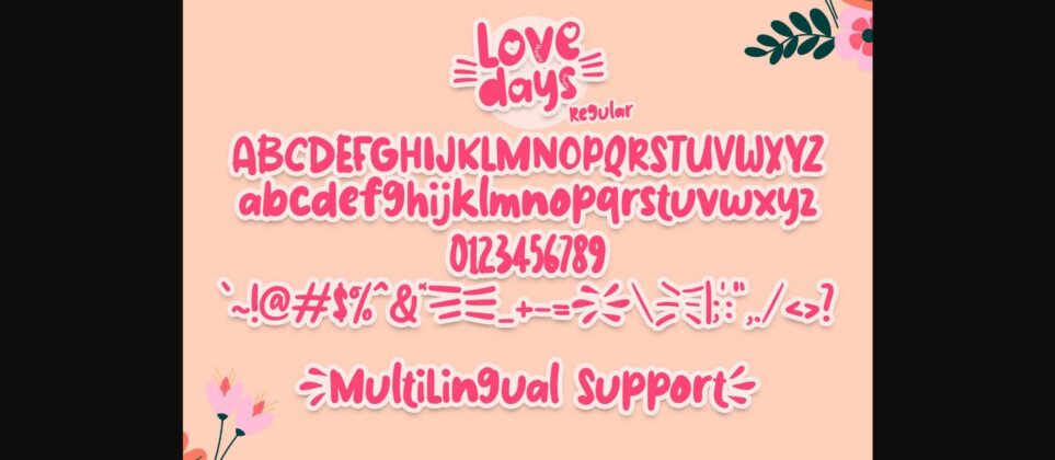 Love Days Font Poster 6