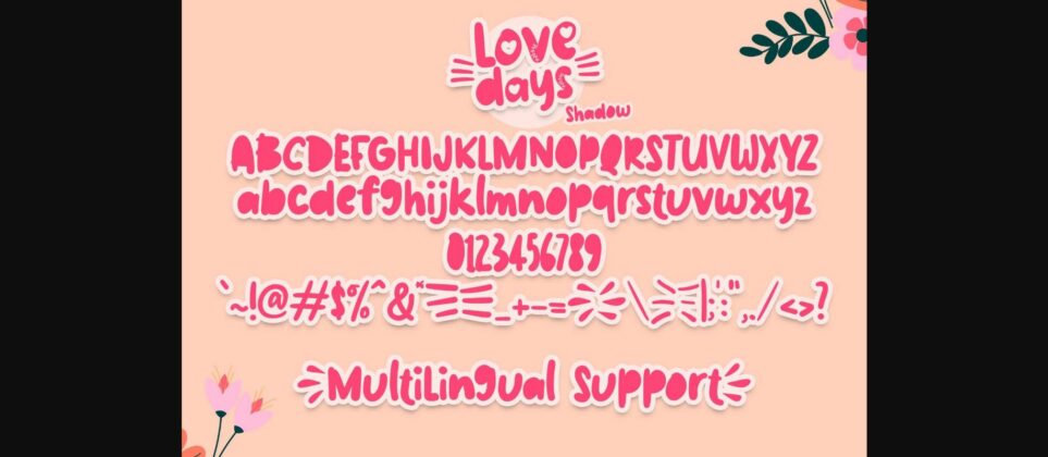 Love Days Font Poster 7