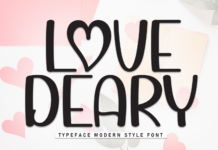 Love Deary Font Love Deary Font Poster 1