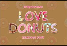 Love Donuts Font Poster 1