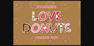 Love Donuts Font Poster 1