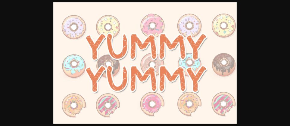 Love Donuts Font Poster 6