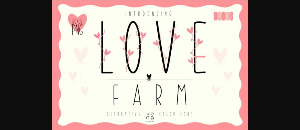Love Farm Font Poster 3