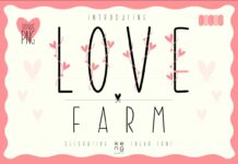 Love Farm Font Poster 1