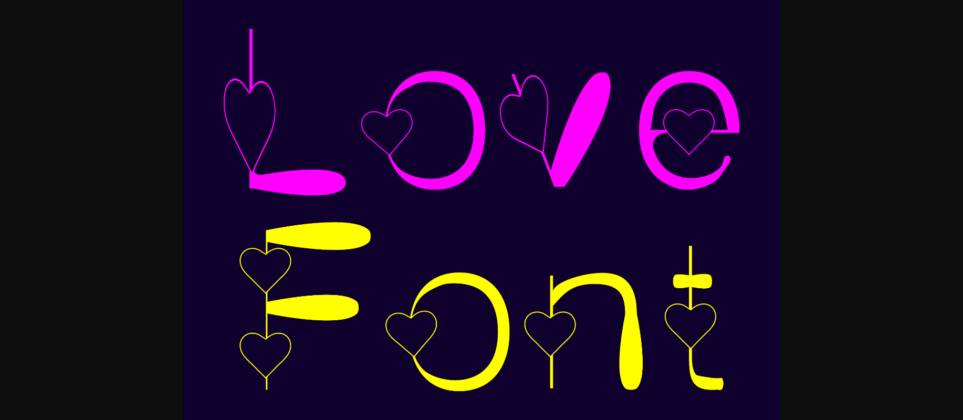 Love Font Poster 3