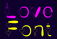 Love Font Poster 1