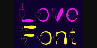 Love Font Poster 1