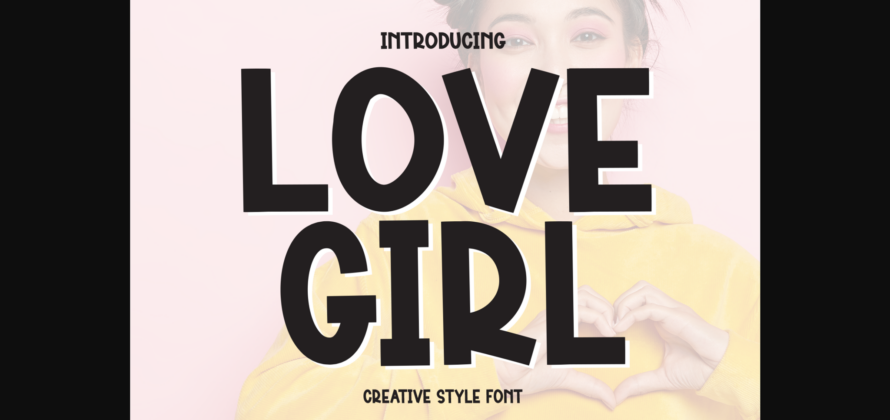 Love Girl Font Poster 3