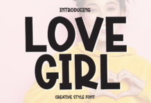 Love Girl Font Poster 1