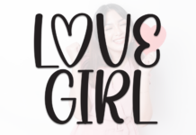 Love Girl Font Love Girl Font Poster 1