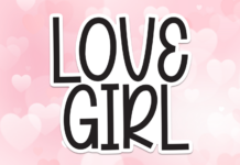 Love Girl Font Poster 1