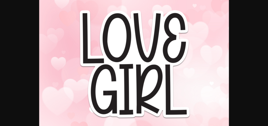 Love Girl Font Poster 1