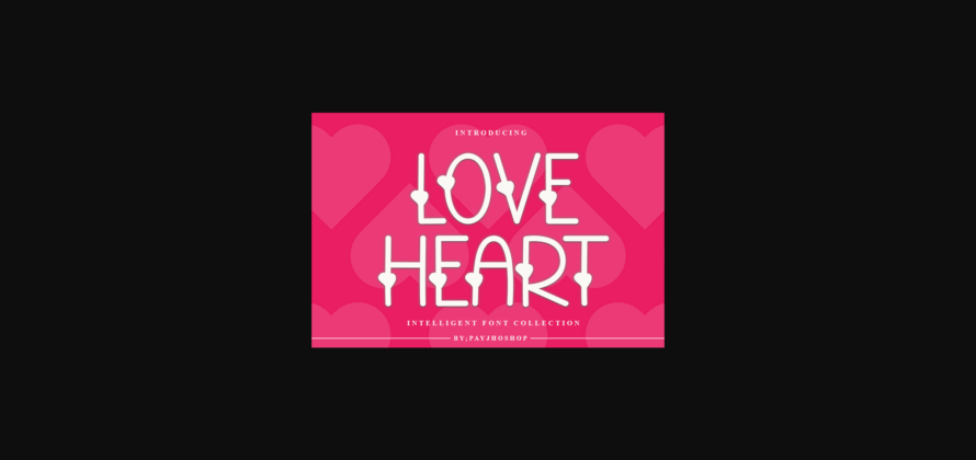 Love Heart Font Poster 1