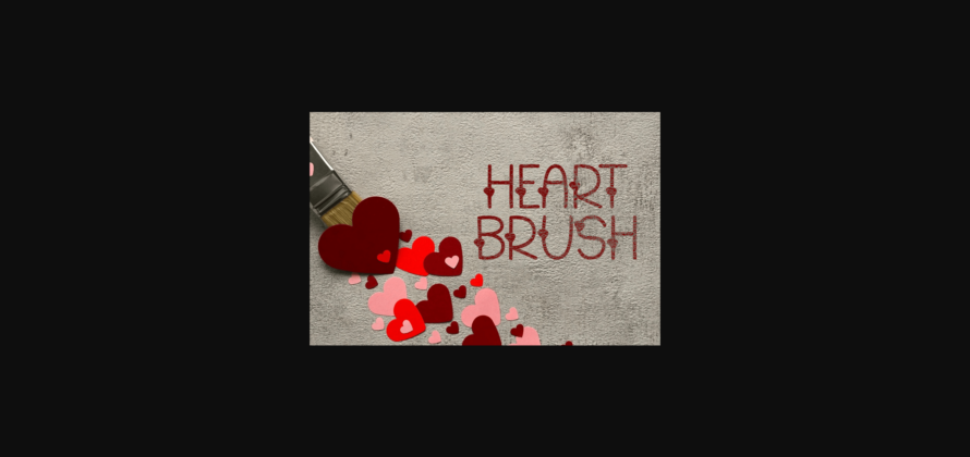 Love Heart Font Poster 5