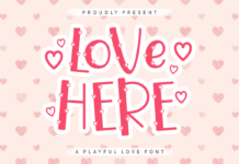 Love Here Font Poster 1