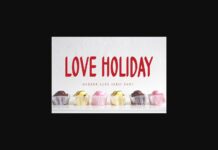 Love Holiday Font Poster 1