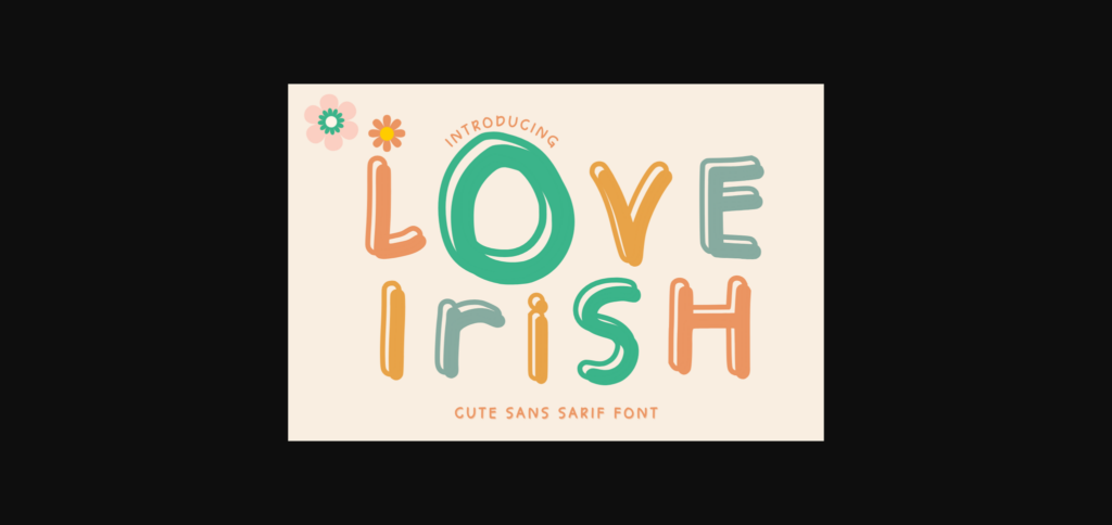 Love Irish Font Poster 3