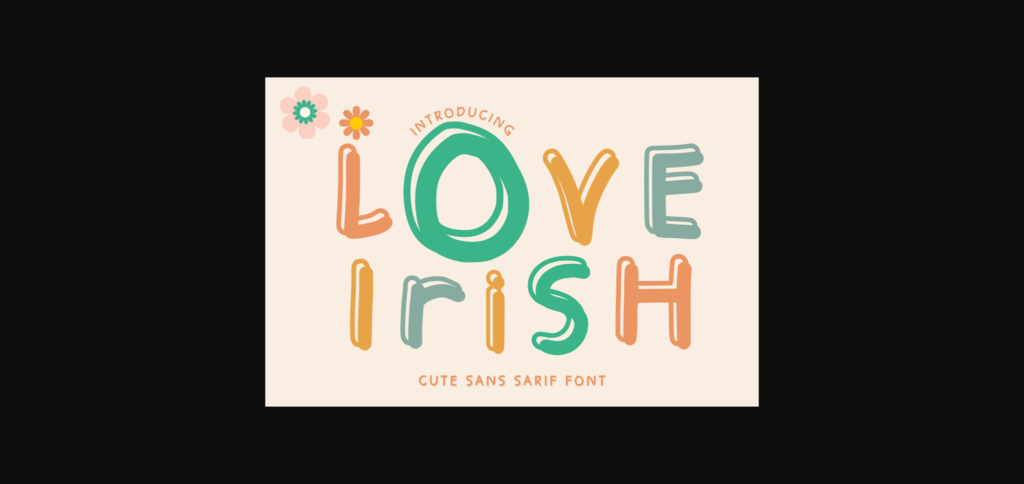 Love Irish Font Poster 1