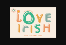 Love Irish Font Poster 1