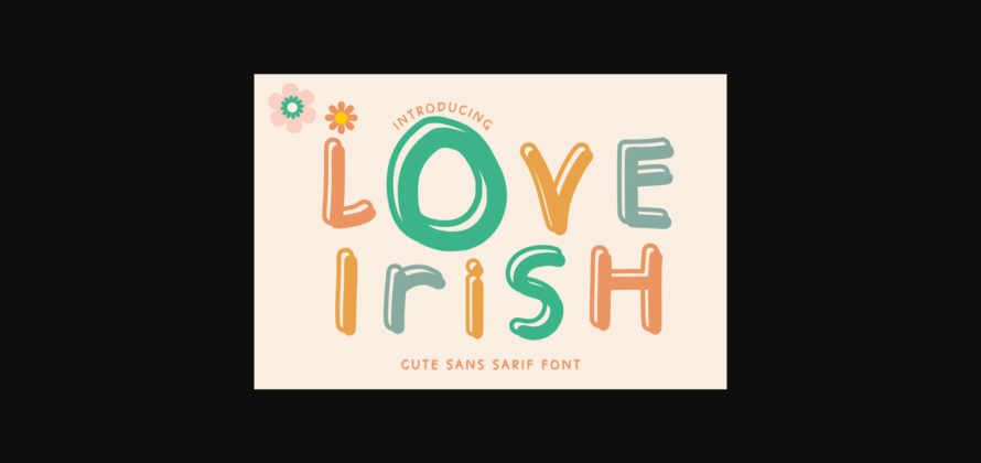 Love Irish Font Poster 1