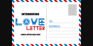 Love Letter Font Poster 1