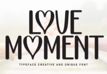 Love Moment Font Poster 1