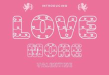 Love More Font Poster 1