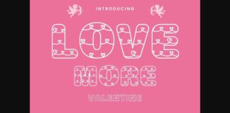 Love More Font Poster 1