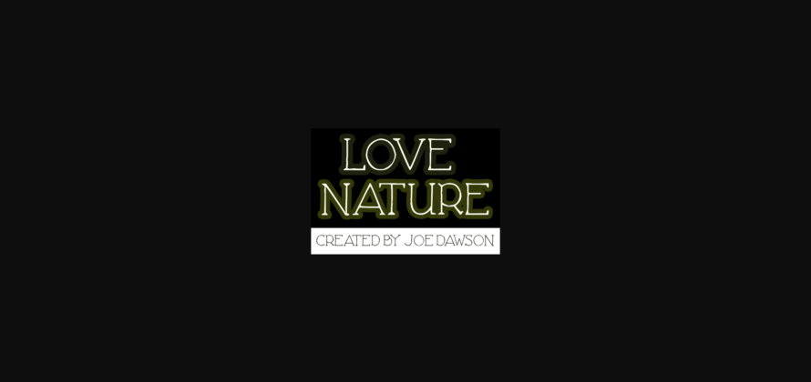 Love Nature Font Poster 5