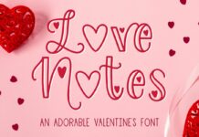 Love Notes Font Poster 1