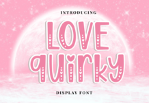 Love Quirky Font Poster 1