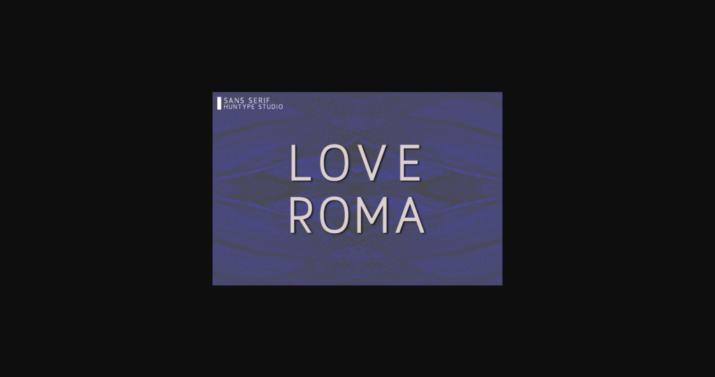 Love Roma Font Poster 1