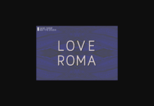 Love Roma Font Poster 1