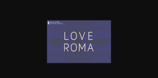Love Roma Font Poster 1