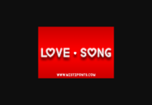 Love Song Font Poster 1